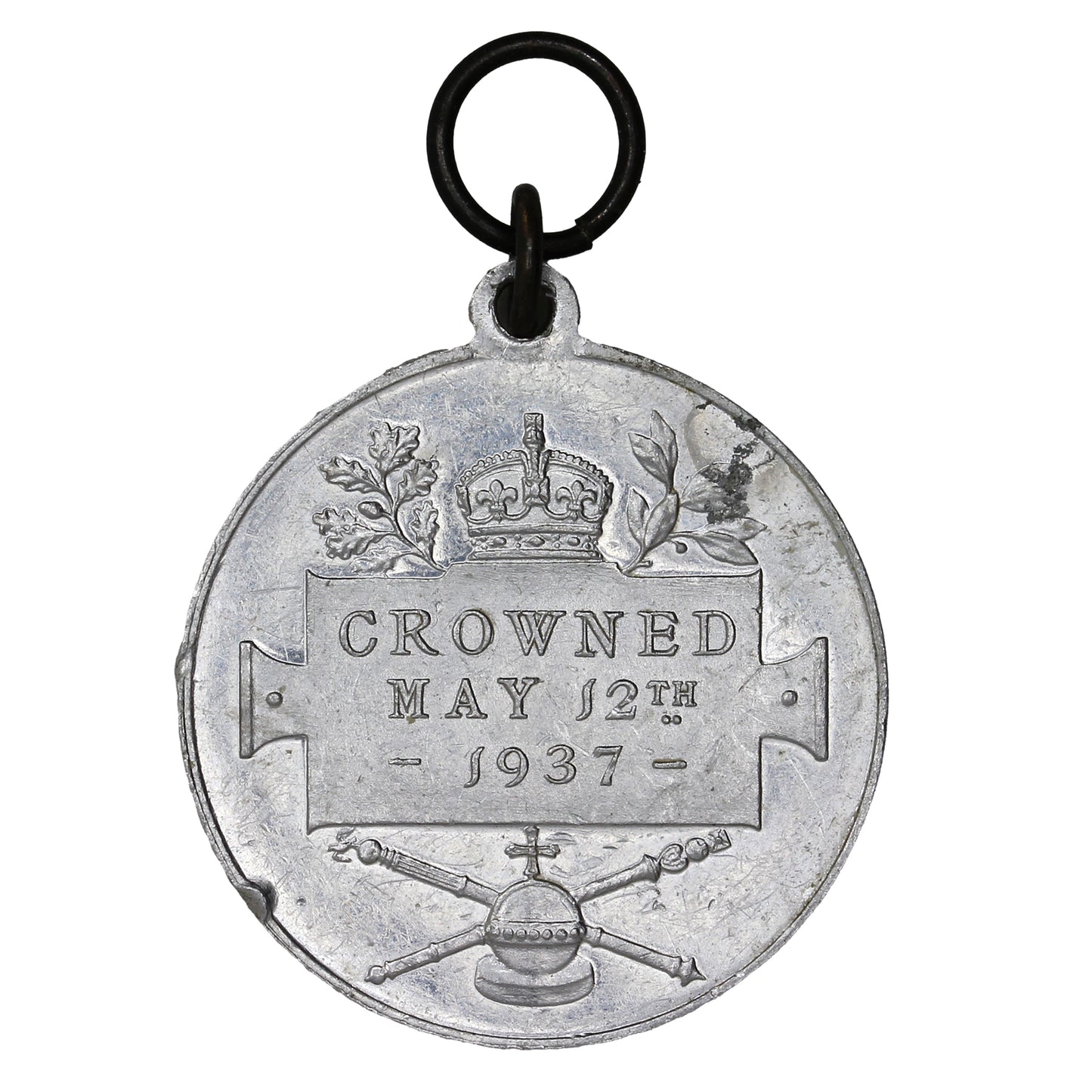 1937 King George VI & Elizabeth Overlapping Effigies: Crowned May 12th Coronation Medal