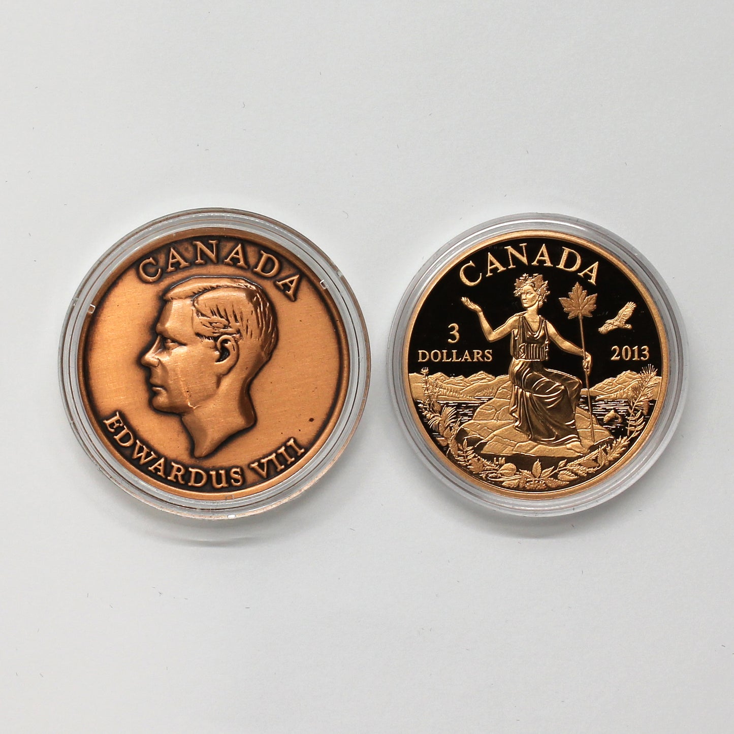 Pair of 2009 & 2013 Canada Copper-Based RCM Collectables, 2pcs (Issues)