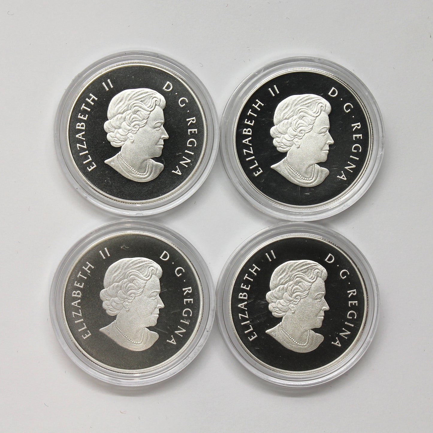Lot of 4x 2014 $10 O Canada Fine Silver Coins, 4pcs (No Tax) Coins Only