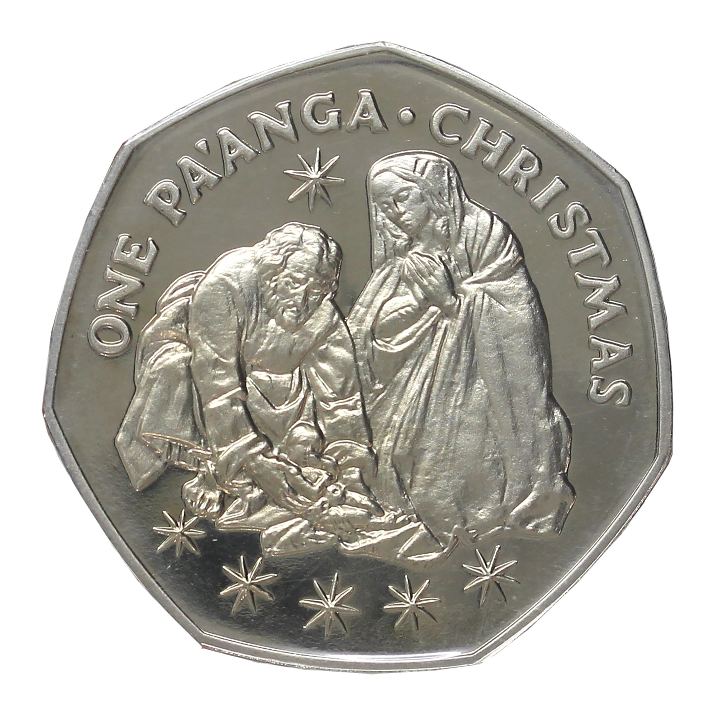 Tonga 1983 1 Pa'anga Christmas Coin in Holiday Greeting Card (Issues)