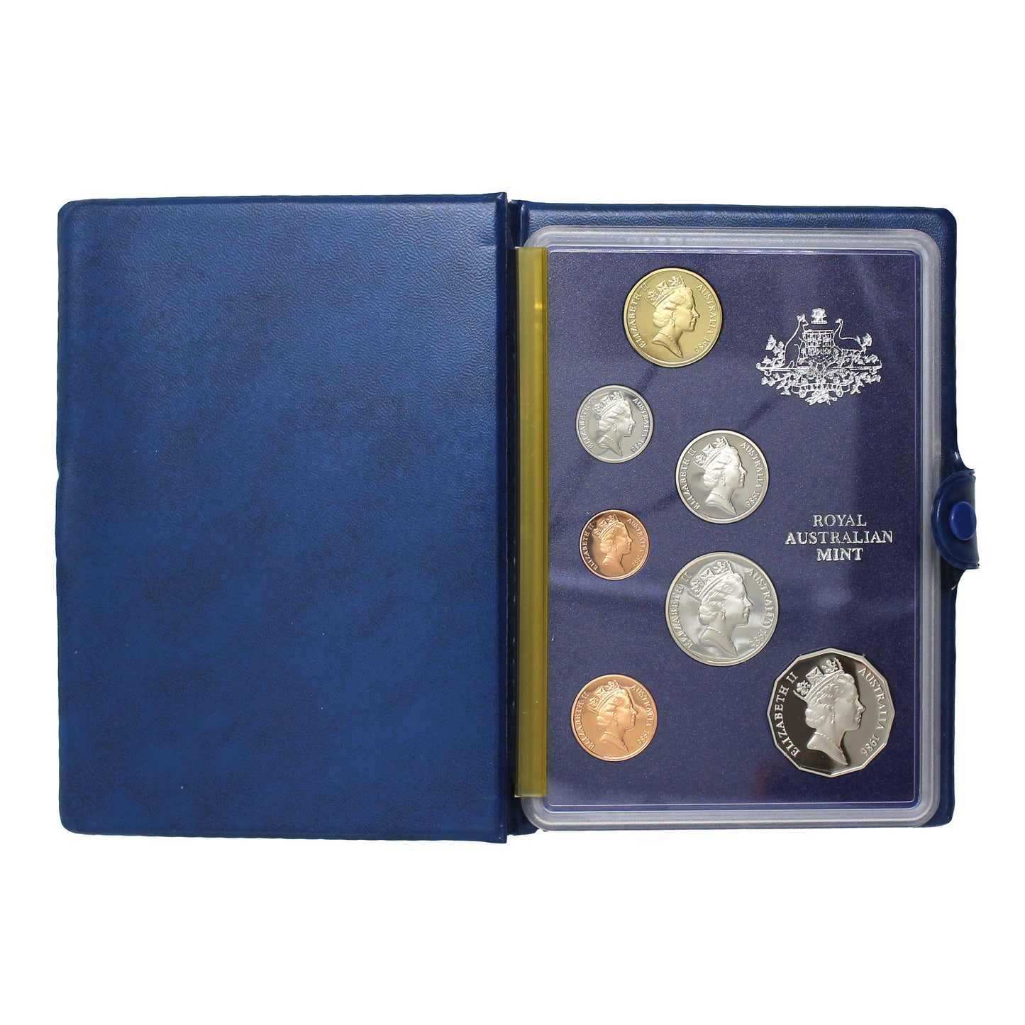 Australia 1986 7-Coin Proof Set in Presentation Folder