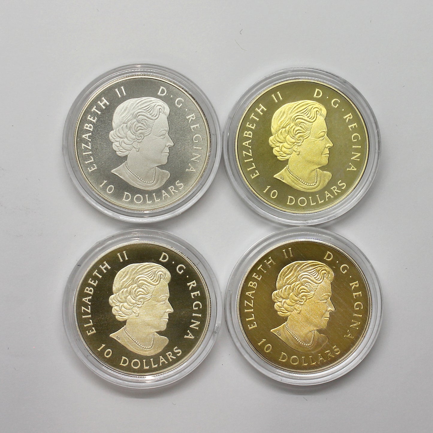 Lot of 4x 2017 $10 Celebrating Canada's 150th Silver, 4pcs (No Tax) Coins Only (Issues)