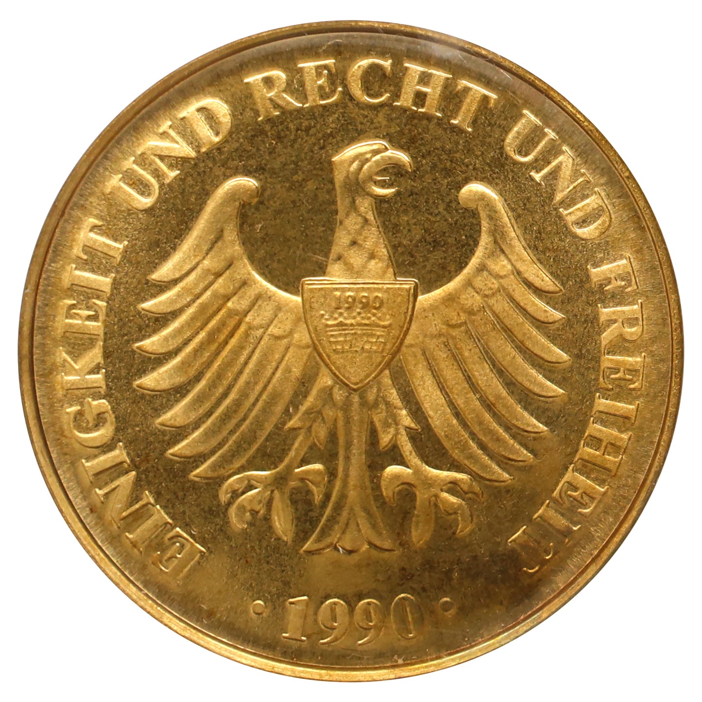 Germany 1990 Commemorating Reunification Token in Case (Wear)