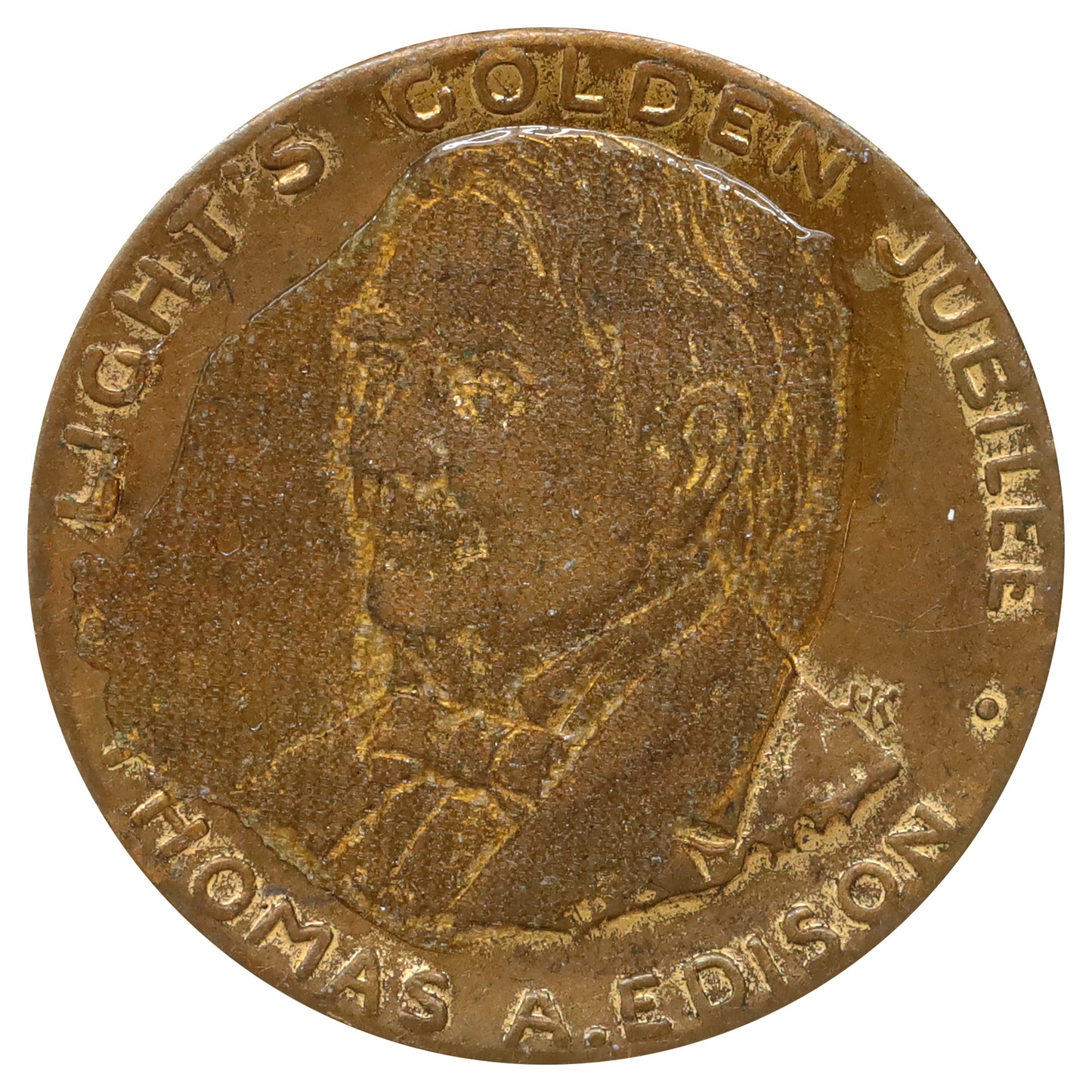 1929 Thomas Edison Light's Golden Jubilee Commemorative Medal