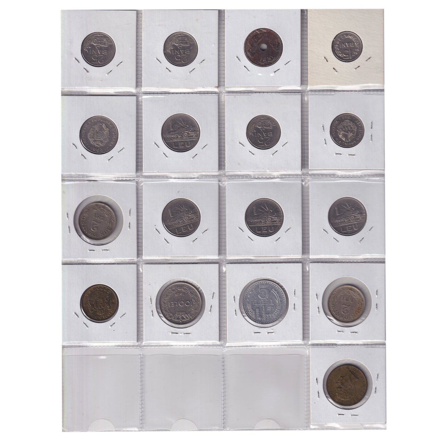 Group Lot of 17x 1906-1978 Romania Decimal, EF to Choice BU, 17pcs