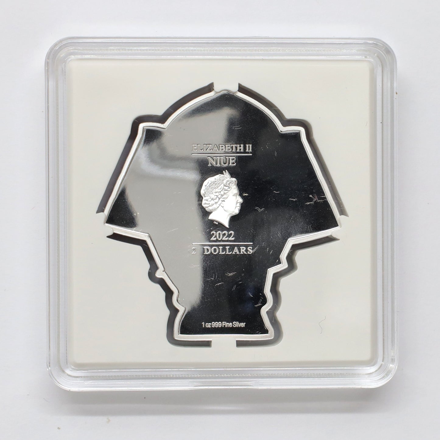 2022 Niue $2 Chibi Warriors: Samurai Shaped 1oz. Fine Silver Coin (No Tax) minor wear
