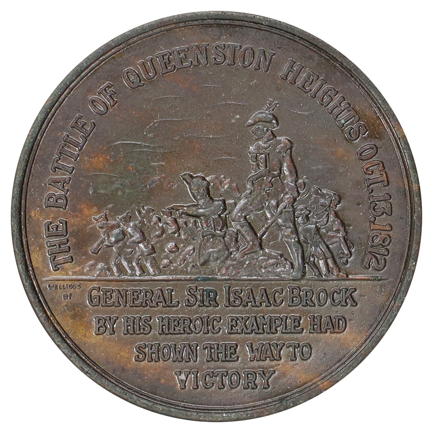 c.1964 Heroes of the War of 1812 General Sir Isaac Brock Commemorative Medal