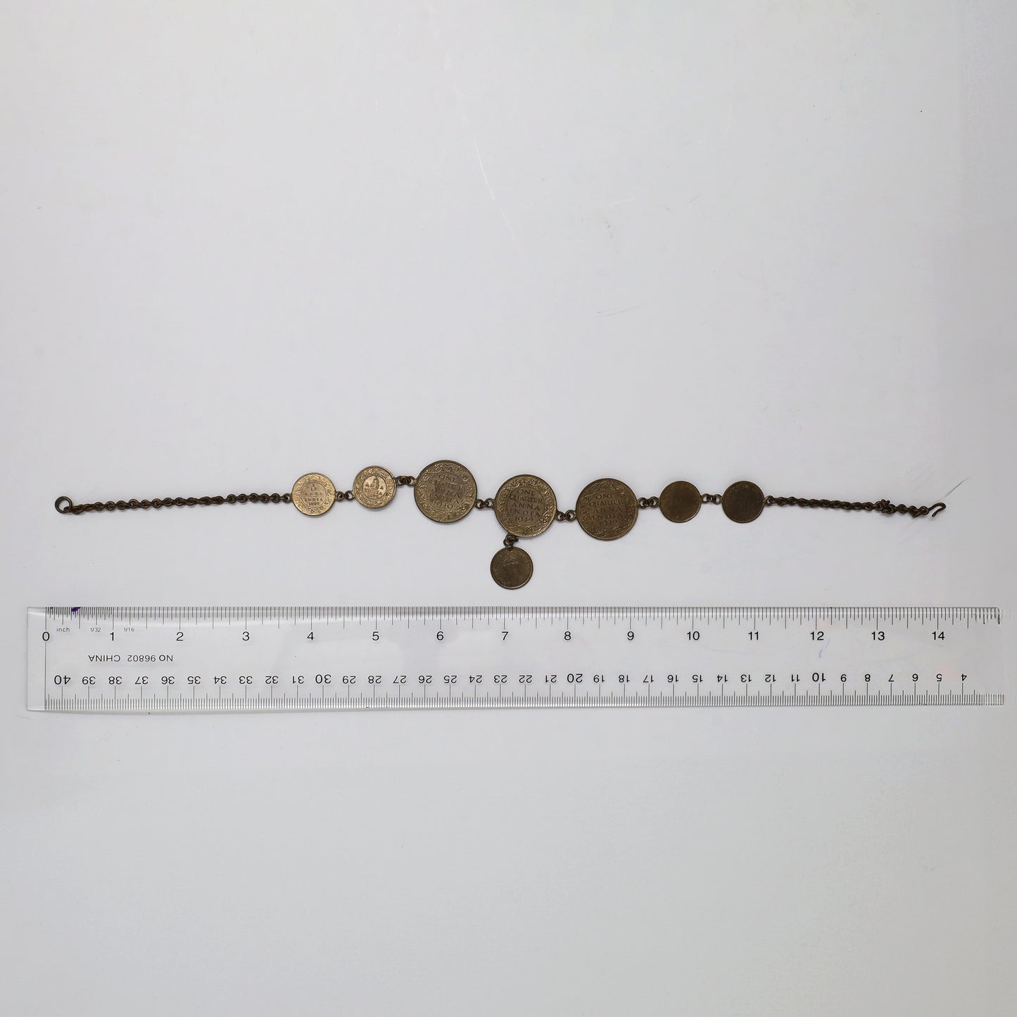 c.1942 British India Coin 37cm Choker Necklace