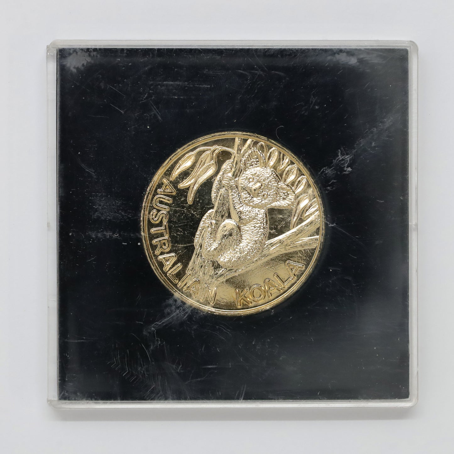 Australia Koala and Panda Australian Souvenir Medallion in Original Case (scratches)