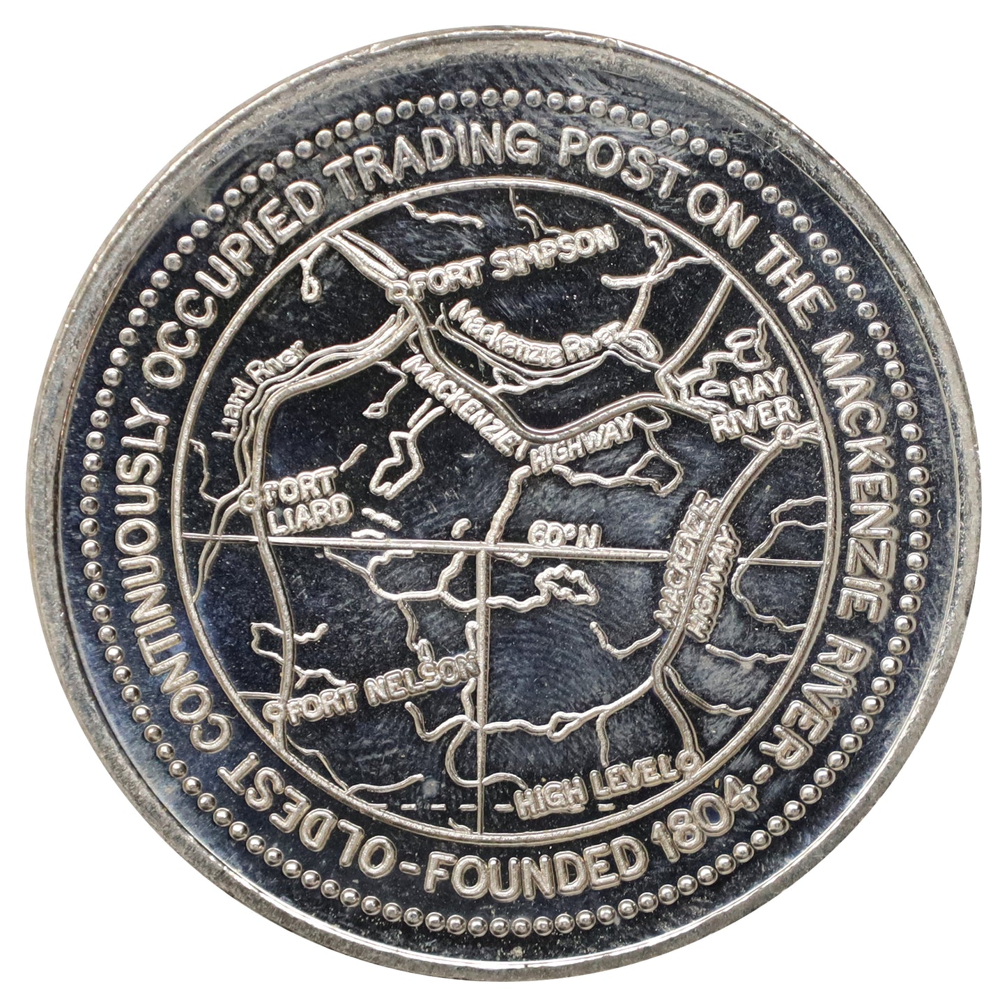 Fort Simpson, NWT, Oldest Continuously Occupied Trading Post Souvenir Token