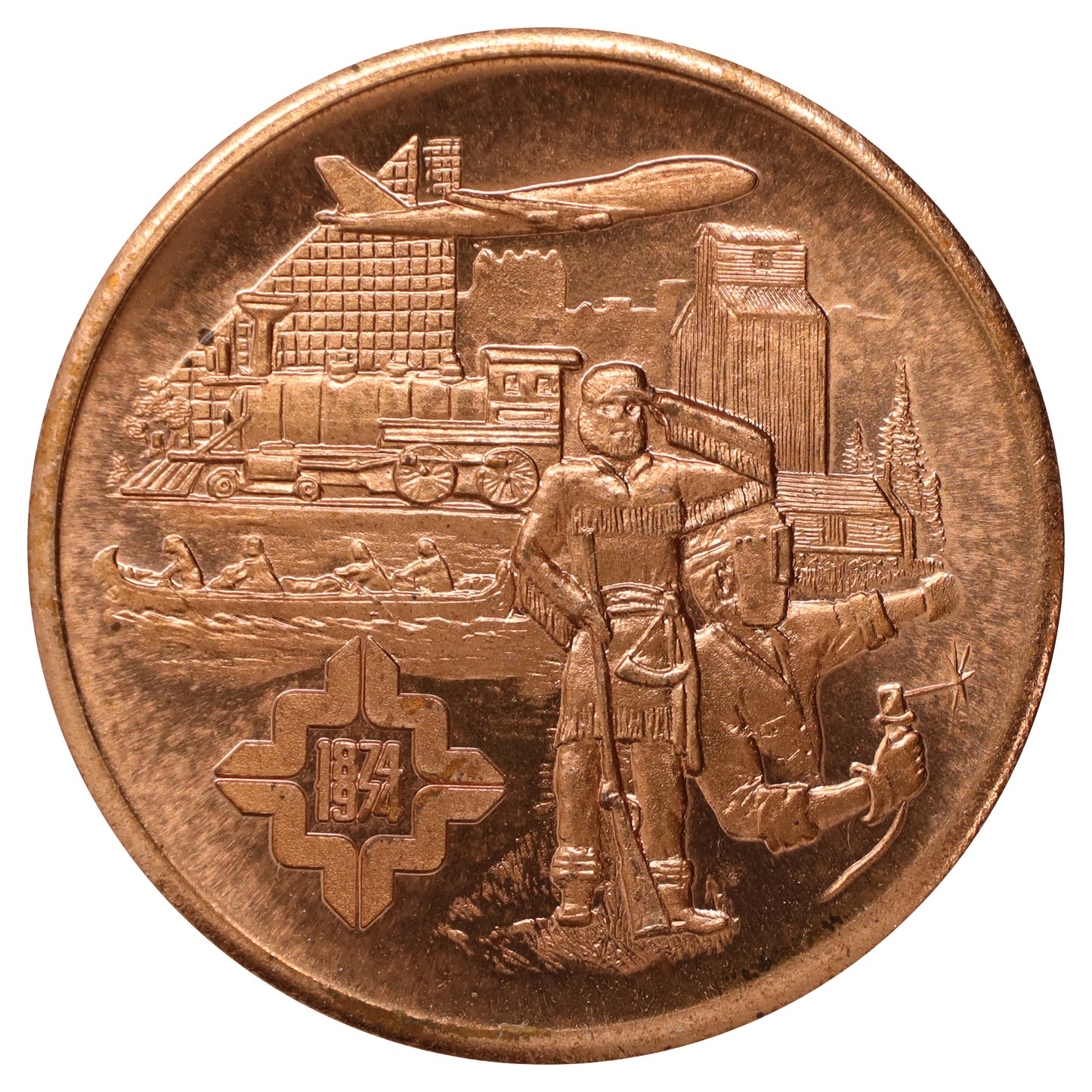1974 Winnipeg, MB, Centennial Hudson's Bay Company Commemorative Medallion