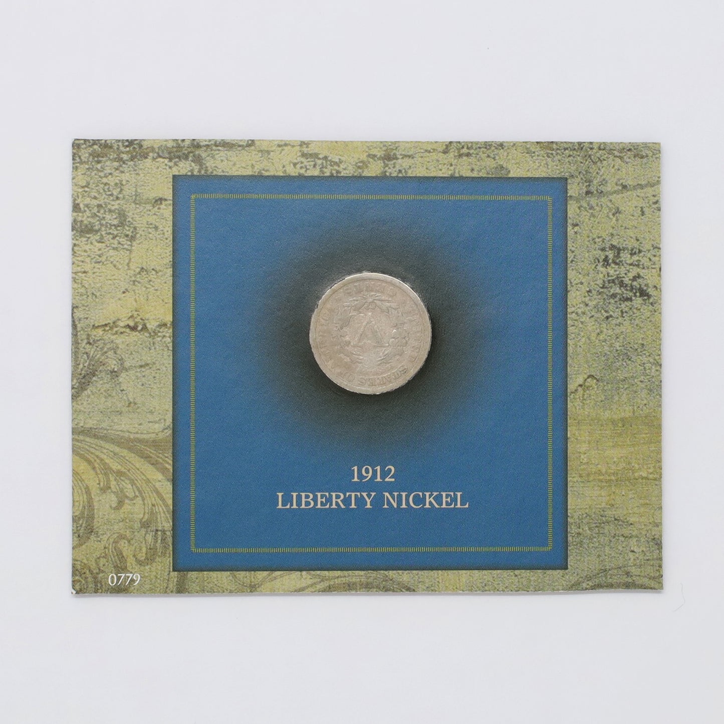 1912 USA Year of the Titanic Liberty Nickel in Folder (light wear)