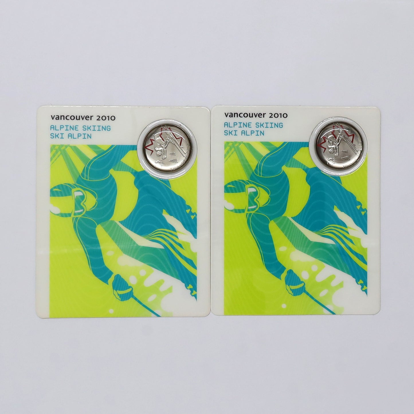 RARE 2007 & 2008 Mule Canada 25-cent Vancouver Olympic Petro Canada Sports Cards, 2pcs