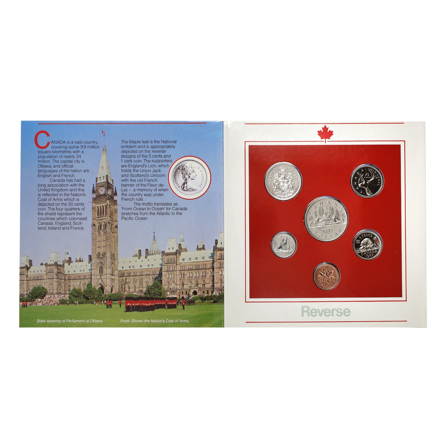 1983 Canada Uncirculated 6-Coin Collection (minor wear)