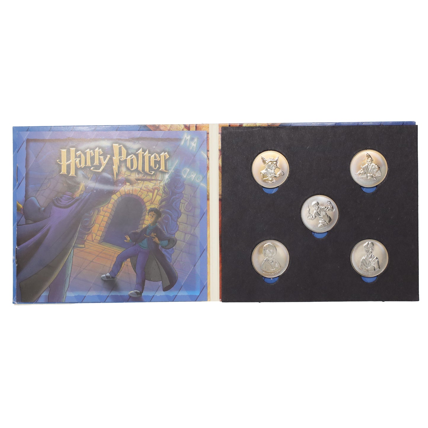 ReelCoinz Harry Potter 5-Medallion & Booklet Set from Royal Canadian Mint (minor wear)
