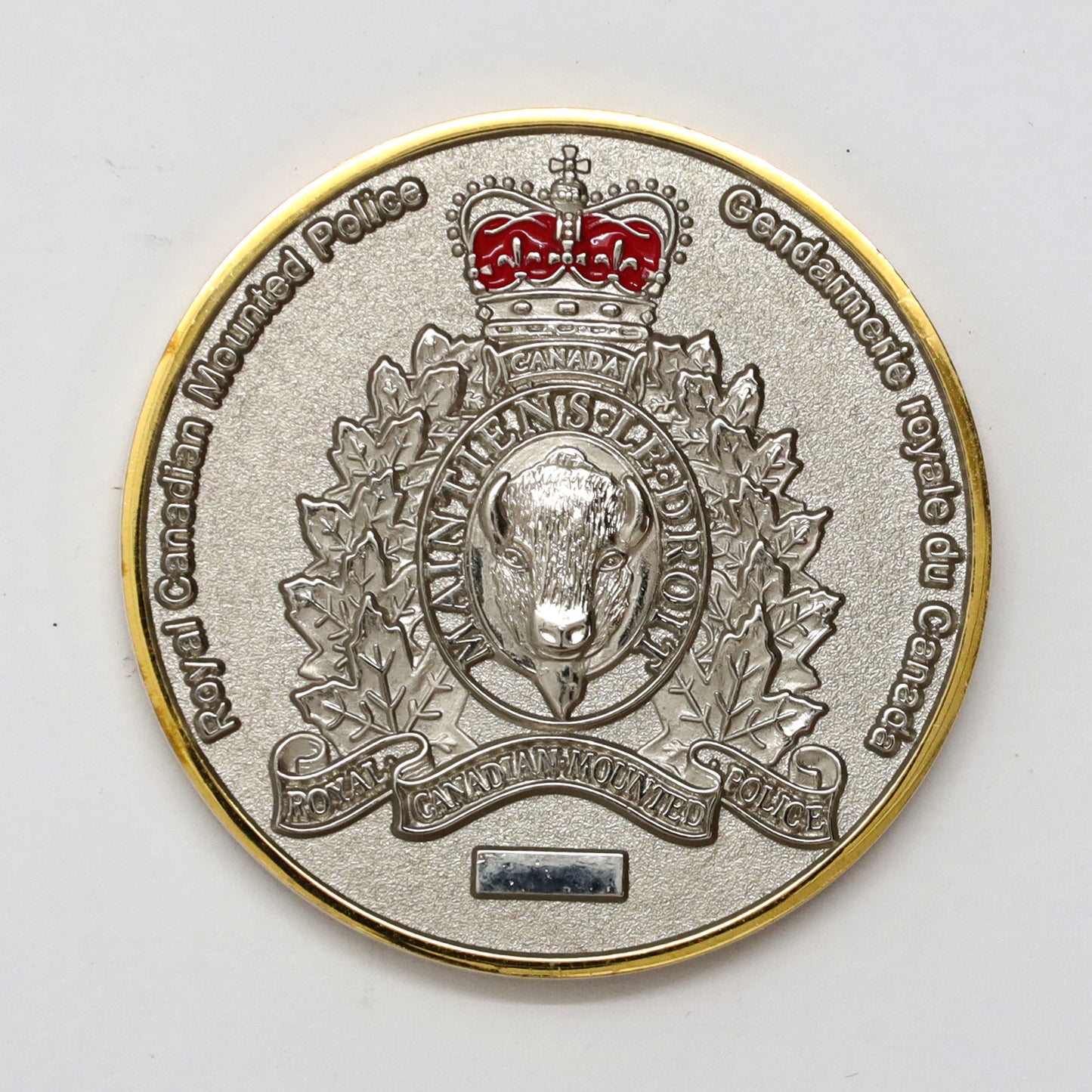 Royal Canadian Mounted Police Enamelled Medallion