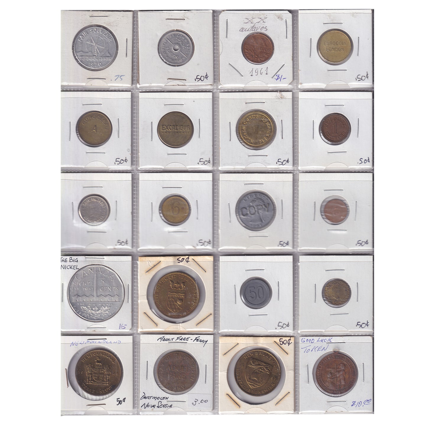 Lot of 60x Assorted Tokens! Commemorative, transit, amusement, and more! 60pcs