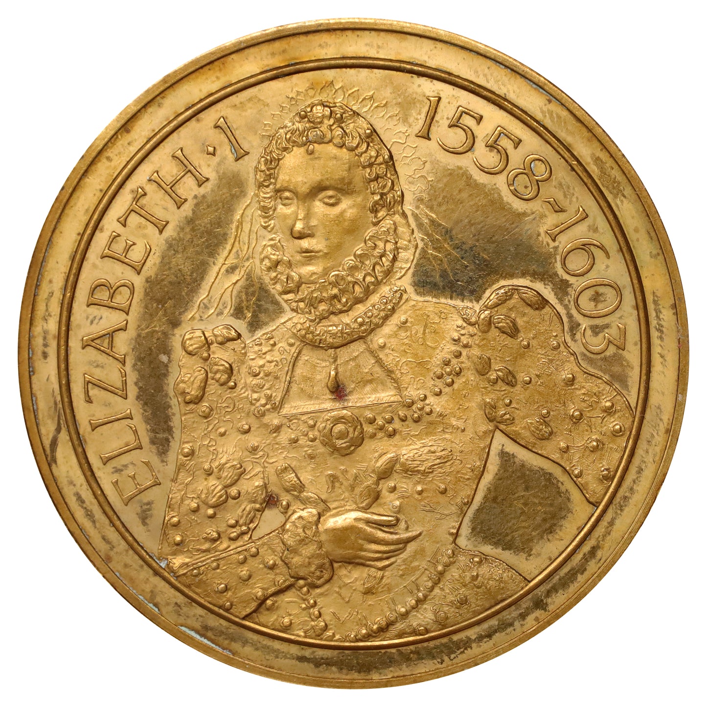 United Kingdom 1975 Kenilworth Castle Queen Elizabeth I Souvenir Medallion (scuffs)