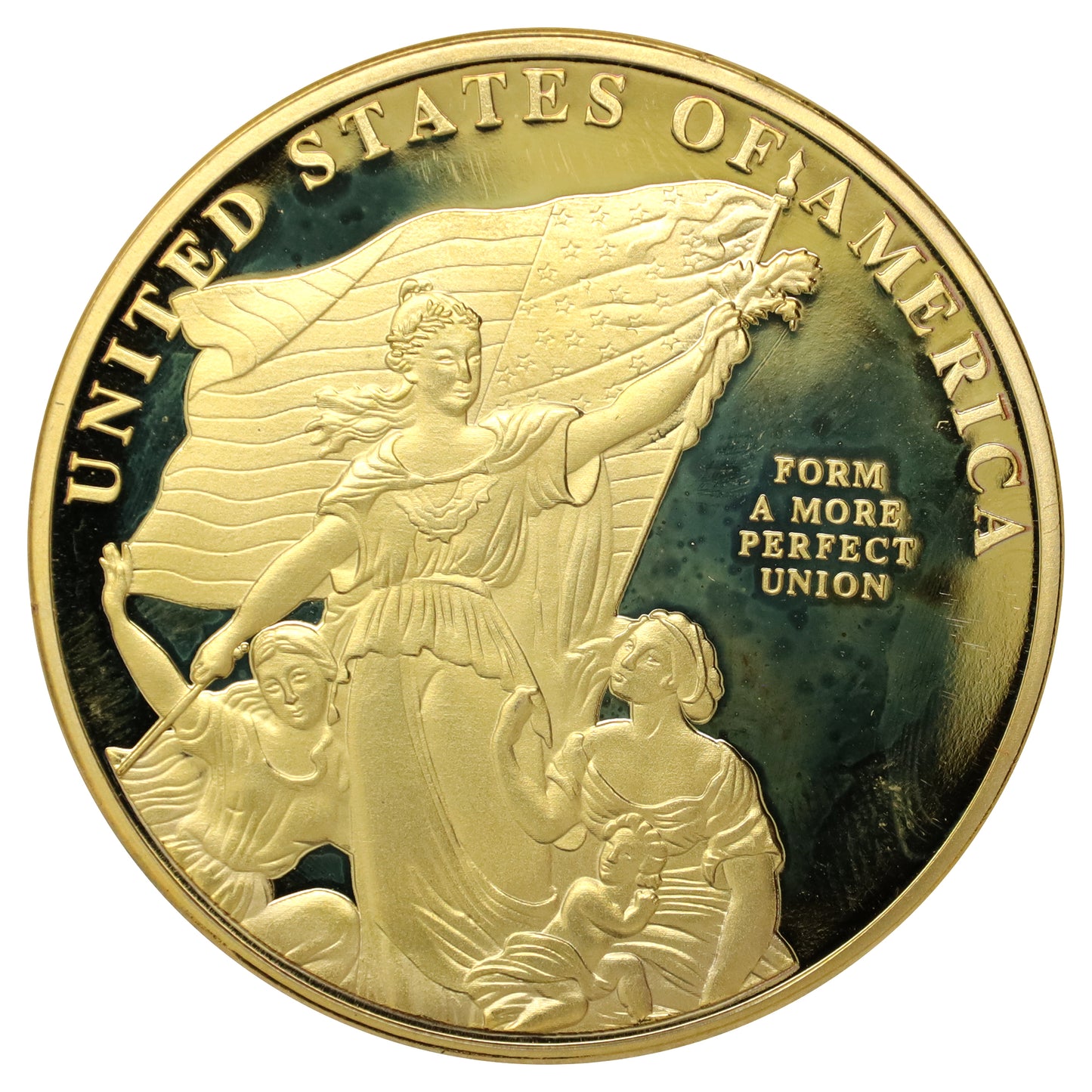 2012 USA 225th Anniversary of the US Constitution Brass Token (scuffs)