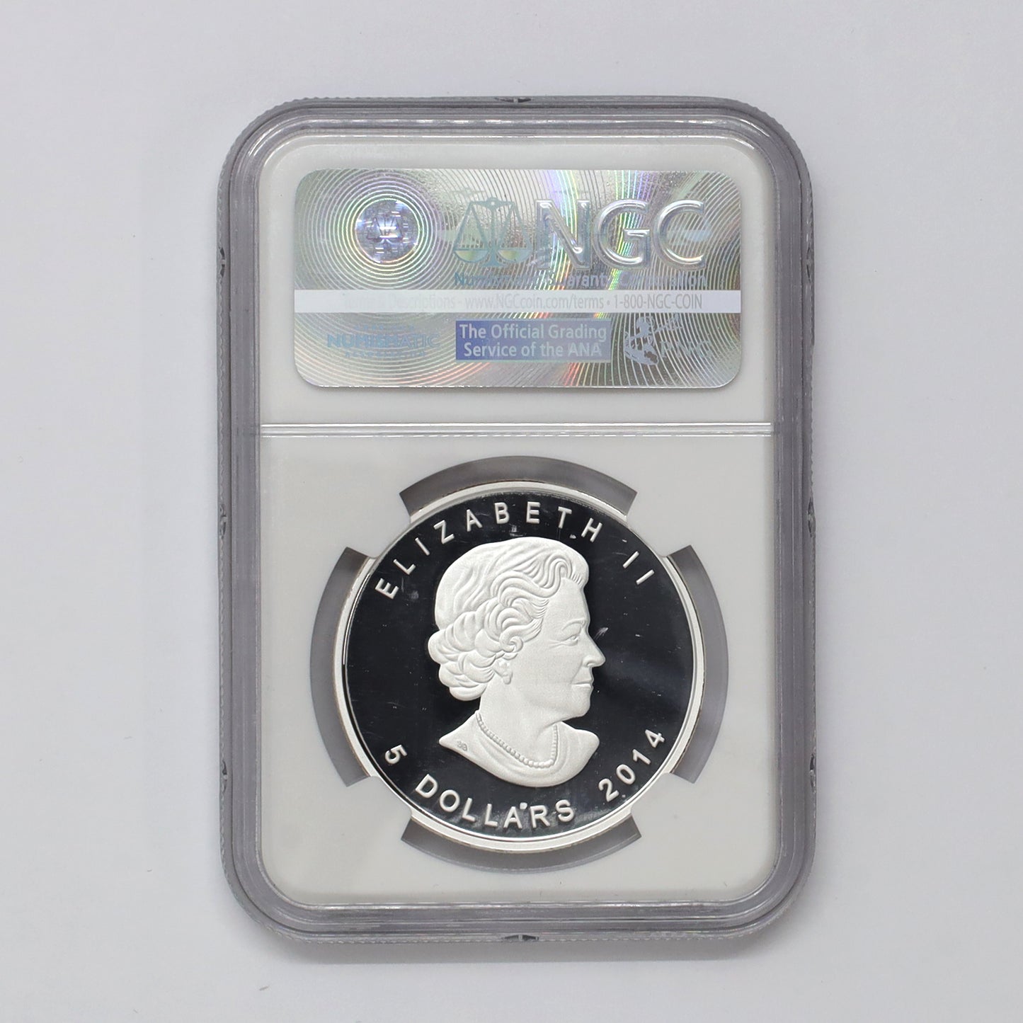 2014 Canada $5 Peregrine Falcon 1oz. Fine Silver Coin NGC Certified PF69 UHC (No Tax)