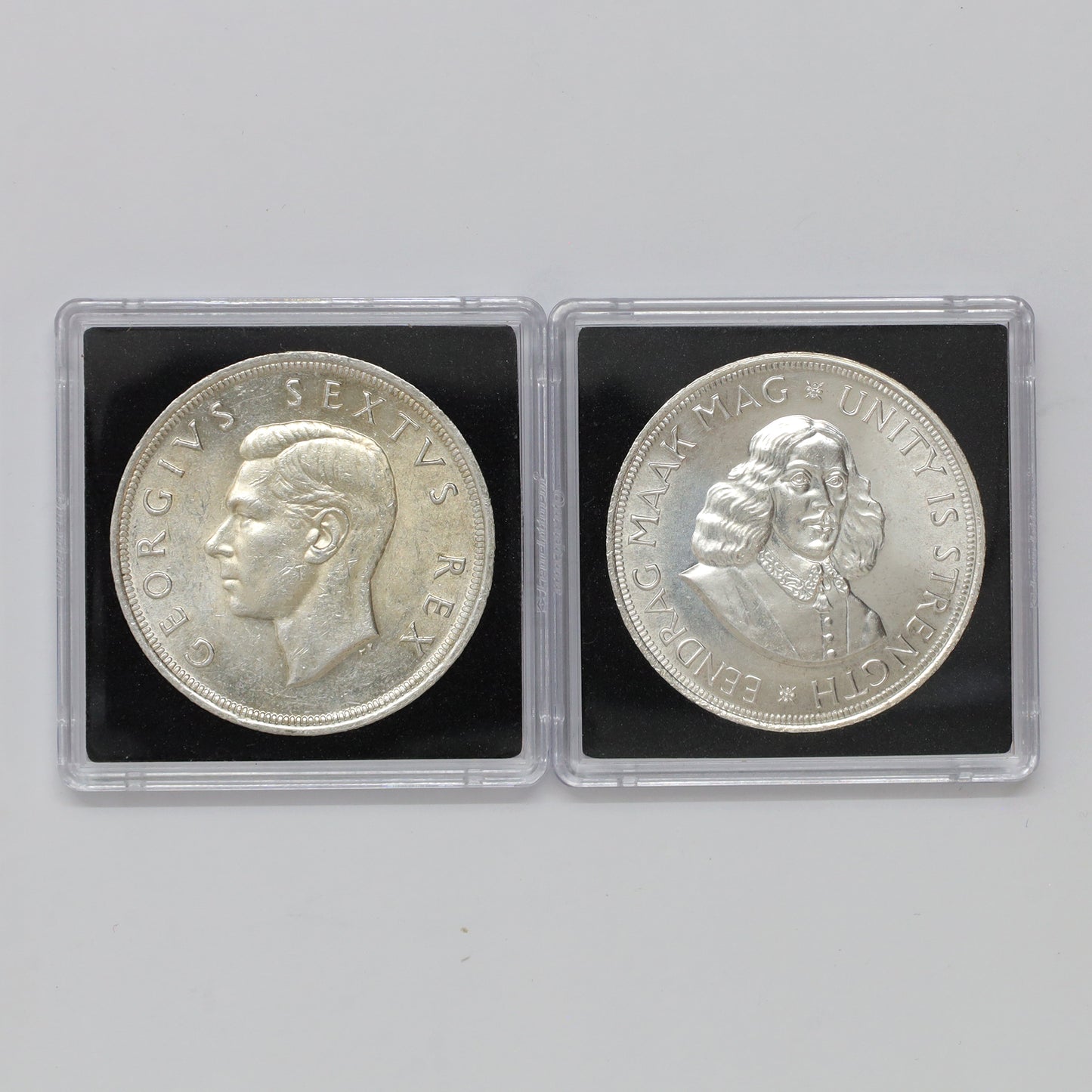 Pair of South Africa 1952 & 1964 .500 Silver Coins, 2pcs
