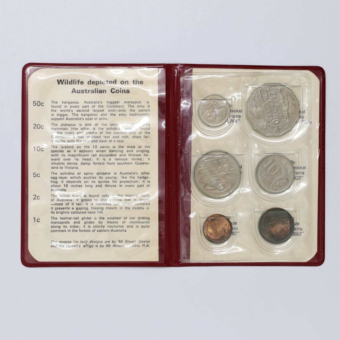 Australia 1973 6-Coin Set in Presentation Folder (issues)