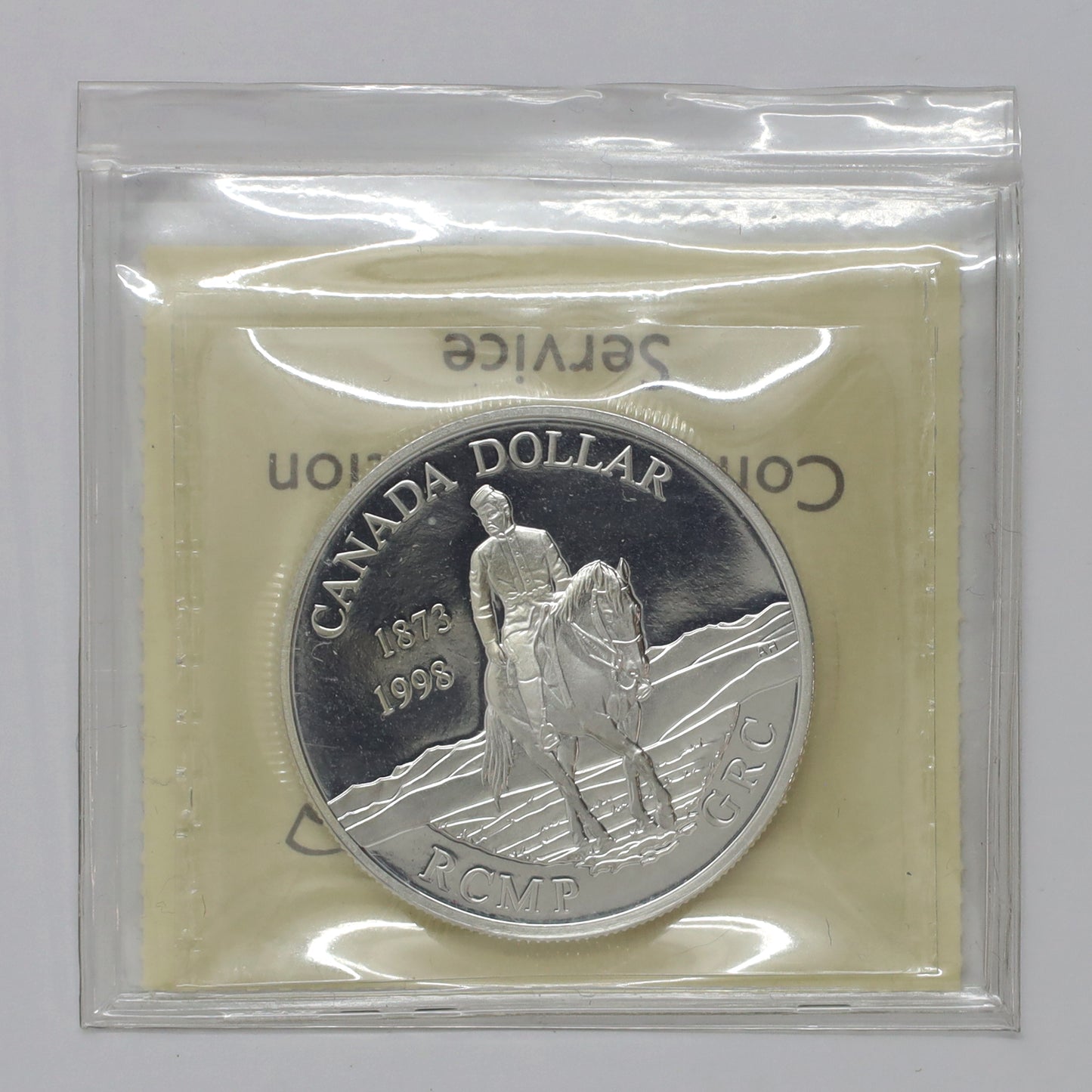 1998 Canada 125th Anniversary of the RCMP Proof .925 Silver Dollar ICCS Cert. PF68 UHC