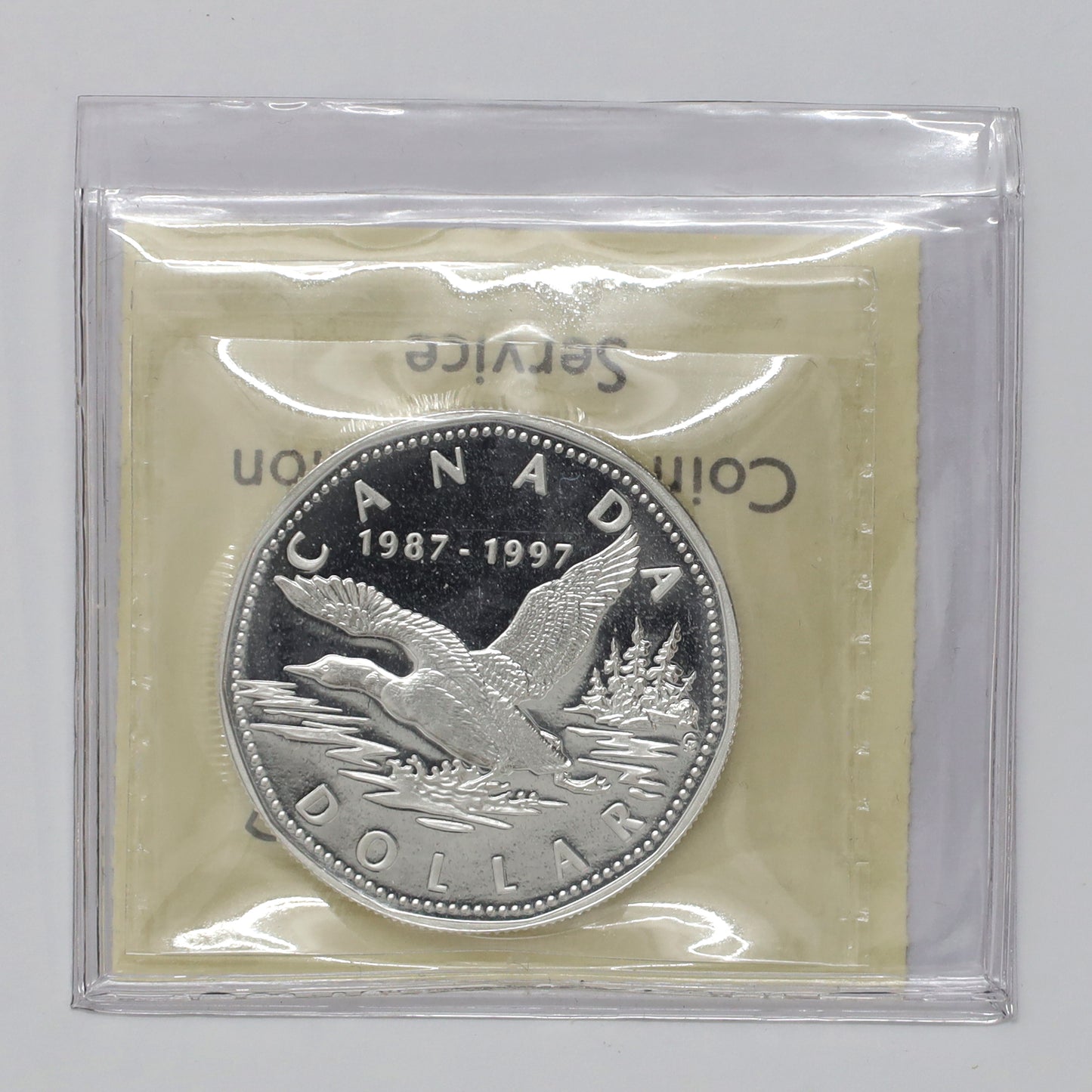 1997 Canada 10th Anniversary of the Loonie .925 Silver Proof Dollar ICCS Cert. PF67 UHC