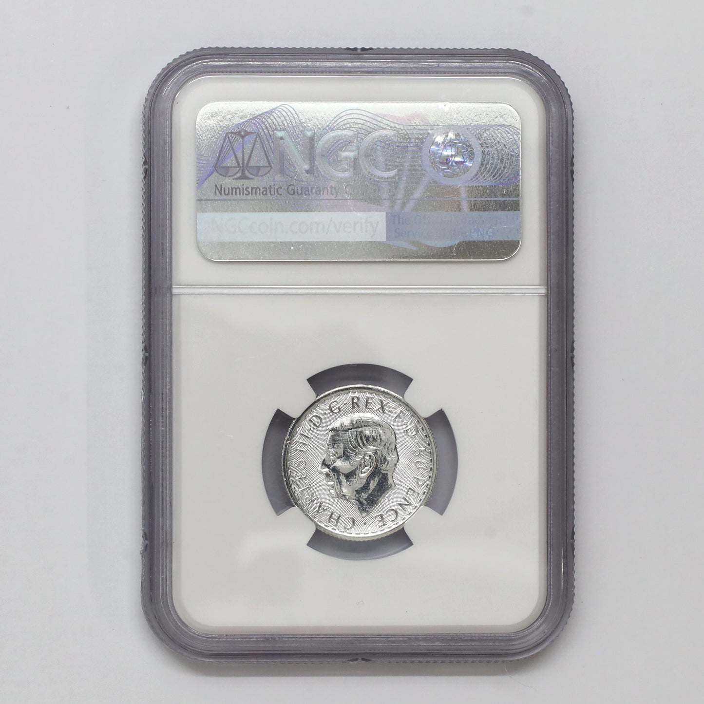United Kingdom 2023 50P Britannia .999 Fine Silver Coin NGC Certified MS65 (No Tax)