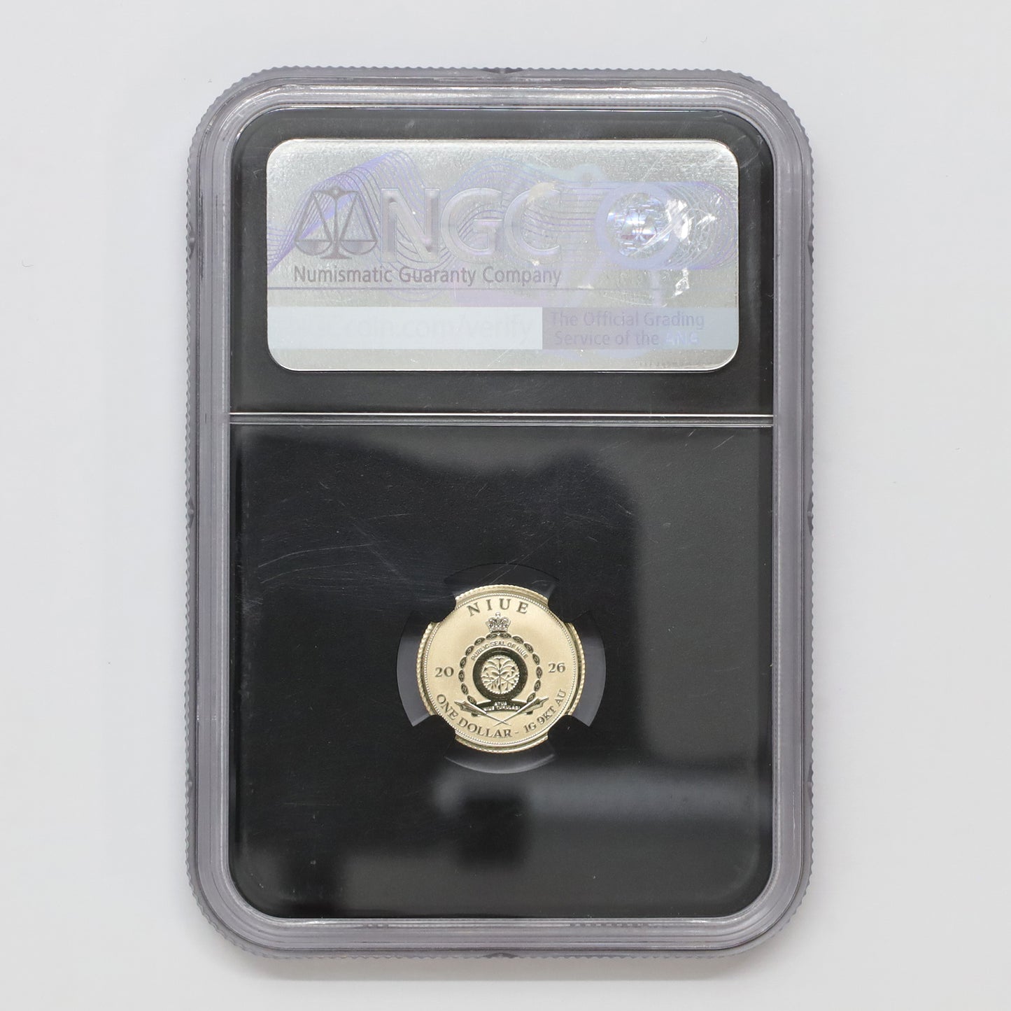 Niue 2026 $1 Zombie Beer 9kt 1g Gold Coin NGC Certified Reverse PF70 (scratched case)