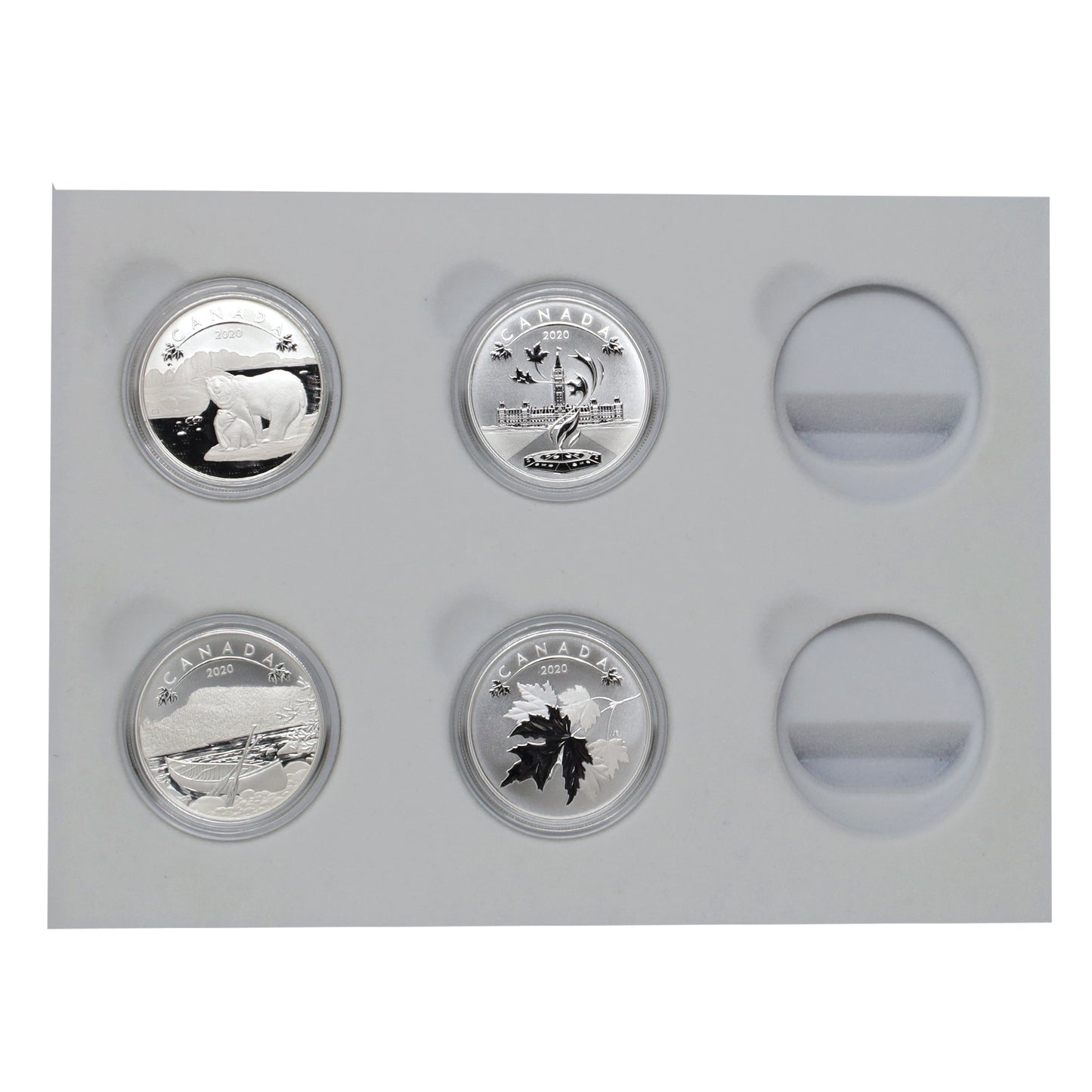 2020 $10 O Canada! Fine Silver Coin Set (No Tax) 4 COINS ONLY
