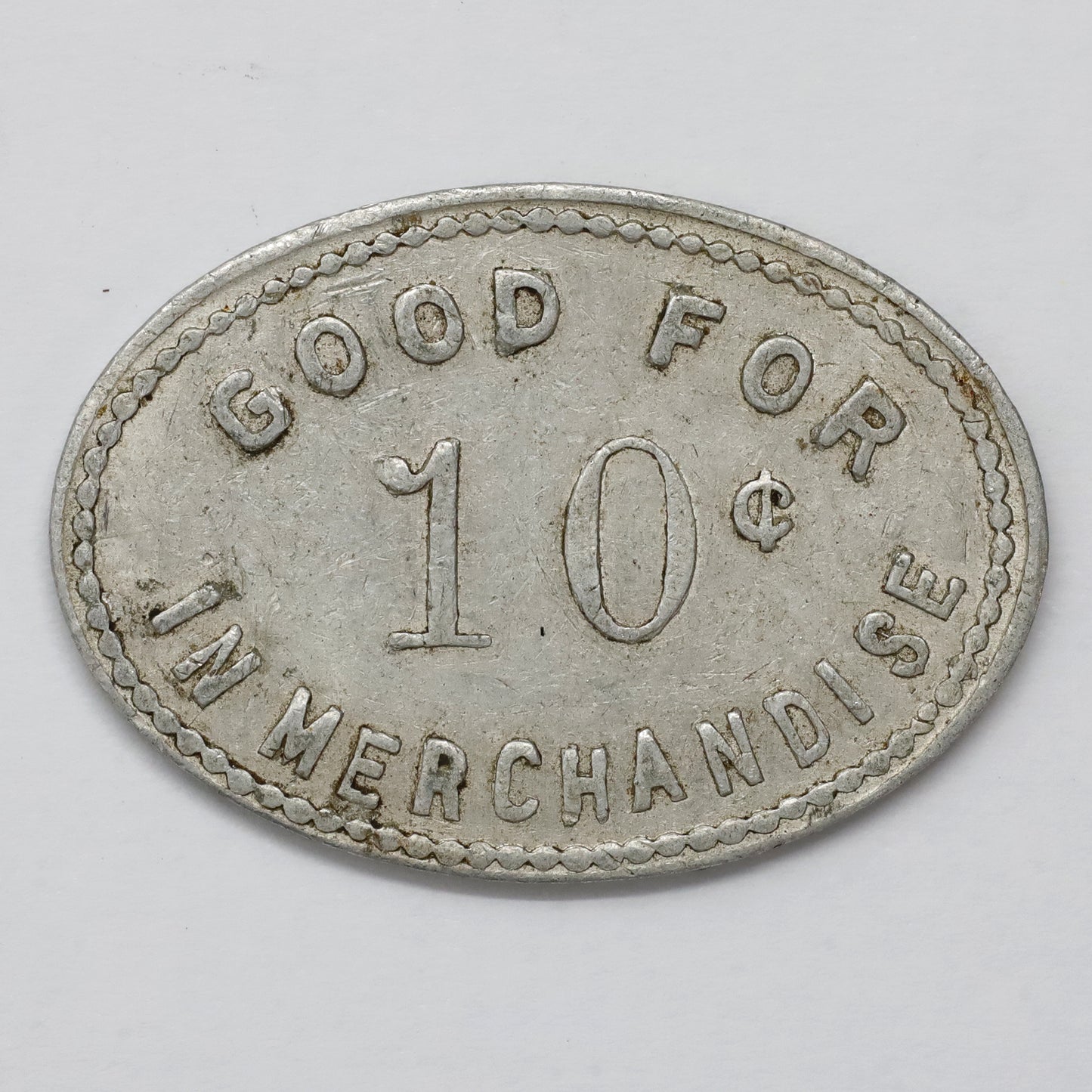 Millbank, ON, R.B. Hamilton 10-cent Oblong Merchant Token