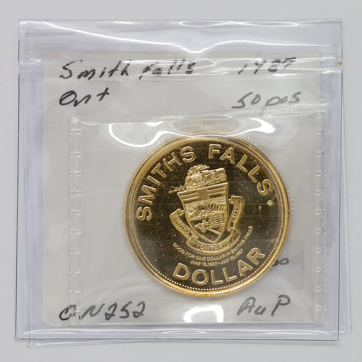 1987 Smiths Falls, ON, Settlers Days Dollar Token