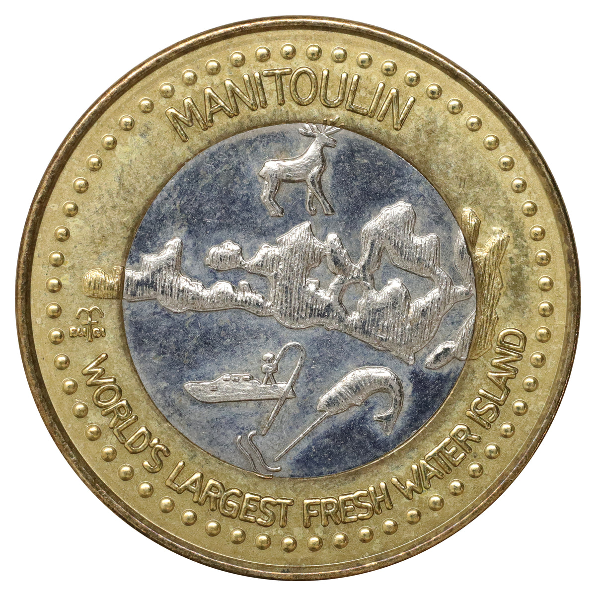 2005 Manitoulin Island, ON, Haweater Dollars $3 Bimetallic Token