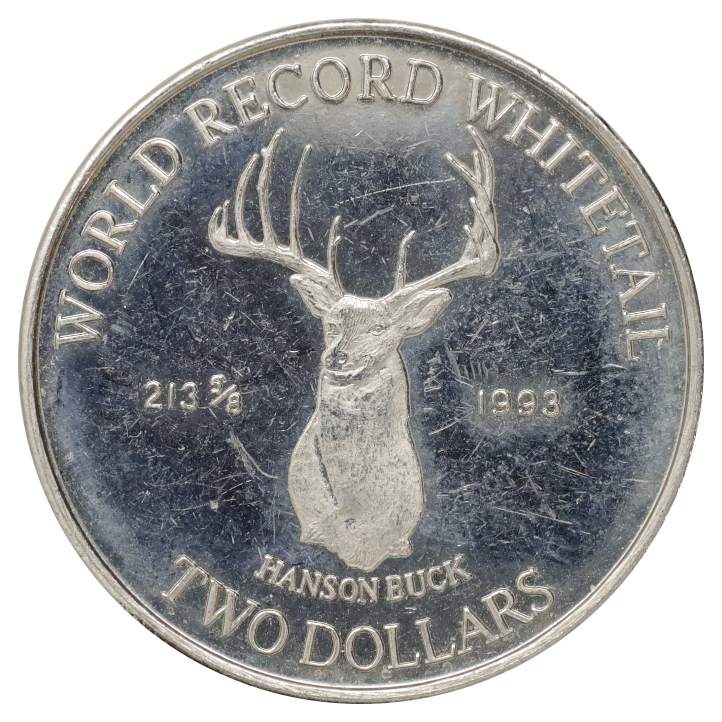 1997 Biggar, SK, "New York Is Big, But This Is Biggar!" World Record Buck $2 Trade Token