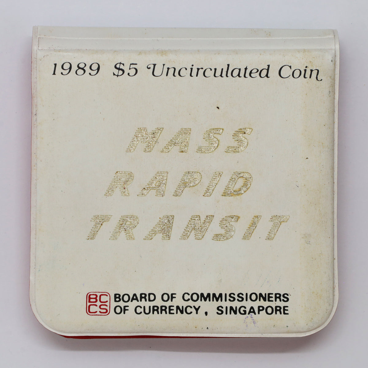 Singapore 1989 Mass Rapid Transit Commemorative Token in Original case (light wear)