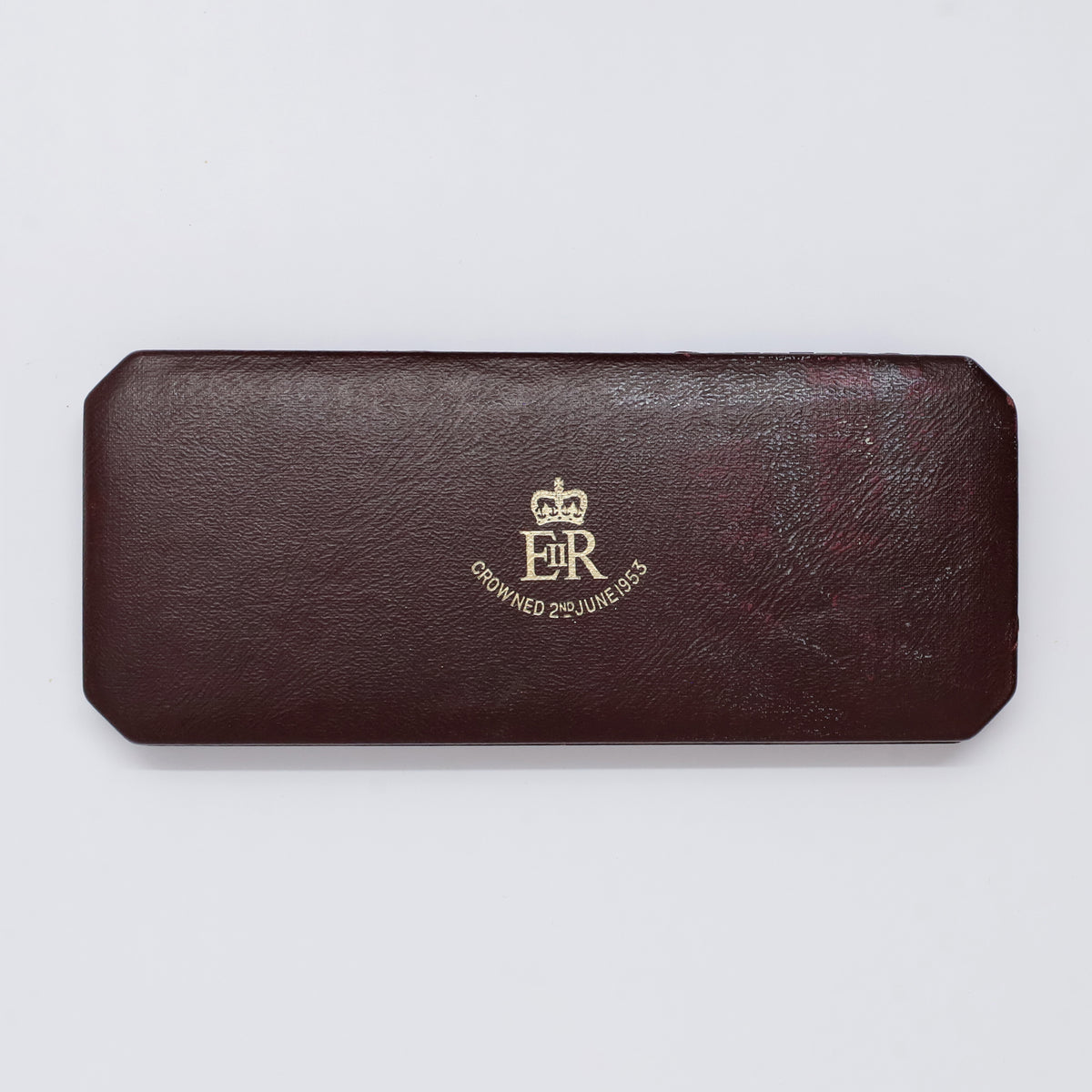 United Kingdom 1953 10-coin Proof Set in Original Case (wear)