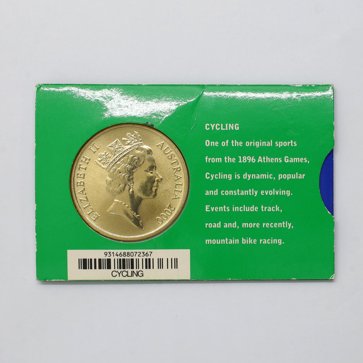 Australia 2000 Sydney Olympic Coin Collection: Cycling (#25) in Display Card (issues)