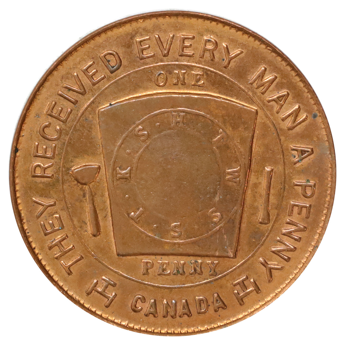 Canada Vernon, BC, Okanagan R.A. Chapter No. 11 Masonic Penny