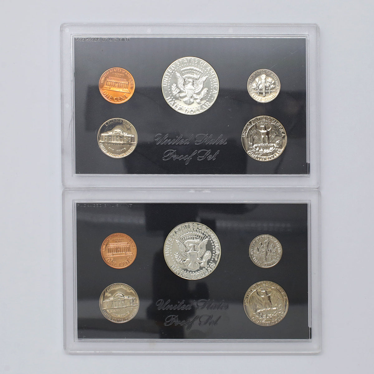 Pair of 1969 & 1970 USA Proof Sets, 2pcs (issues)