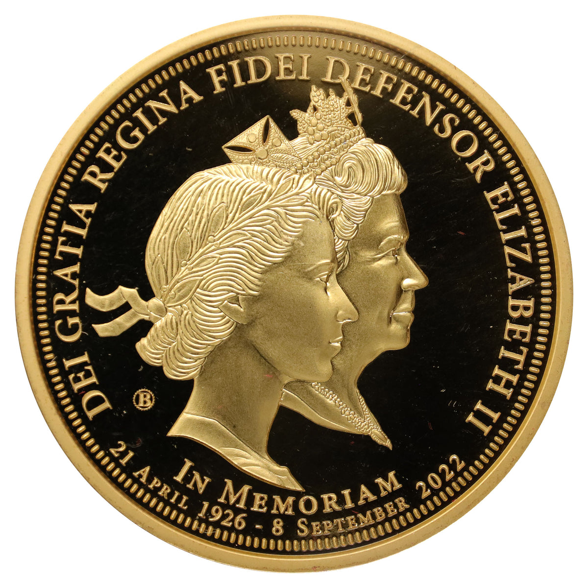 2012 Bradford Exchange Queen Elizabeth II Gold-Plated Token
