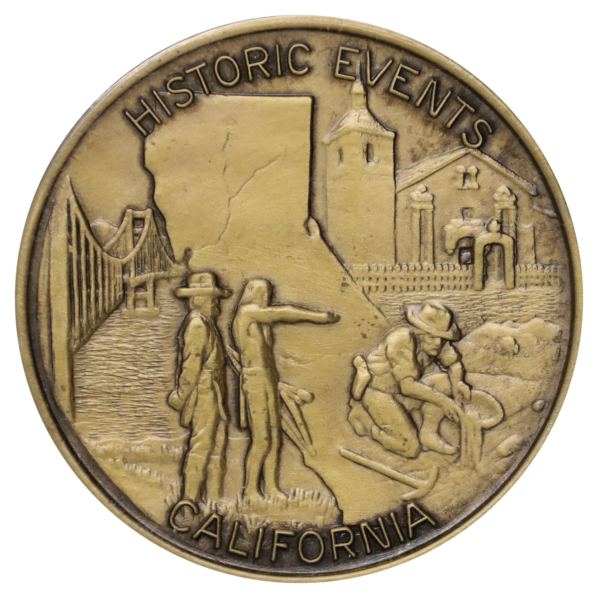 1973 USA California American Revolution Bicentennial Medallion in Folder (light wear)