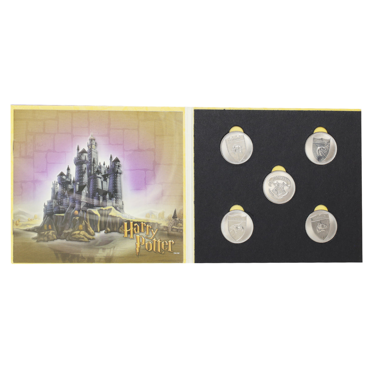 ReelCoinz Harry Potter House Shields 5-Medallion Set from the RCM (No Stickers!)