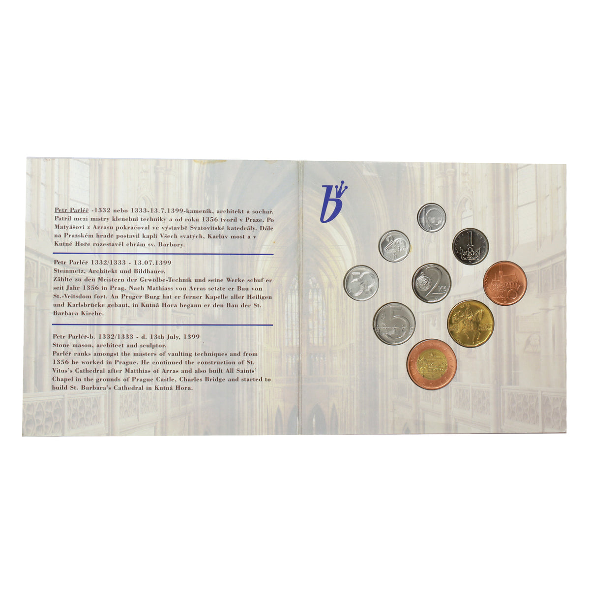 Czech Republic 1999 9-Coin Circulation Set (light wear)