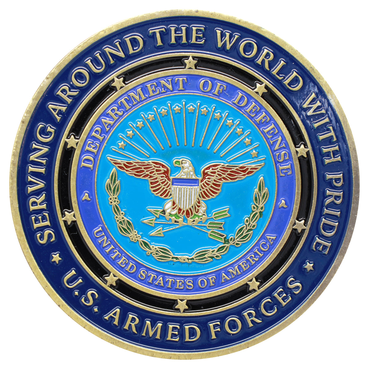 USA Department of Defense Proud Military Family Challenge Coin
