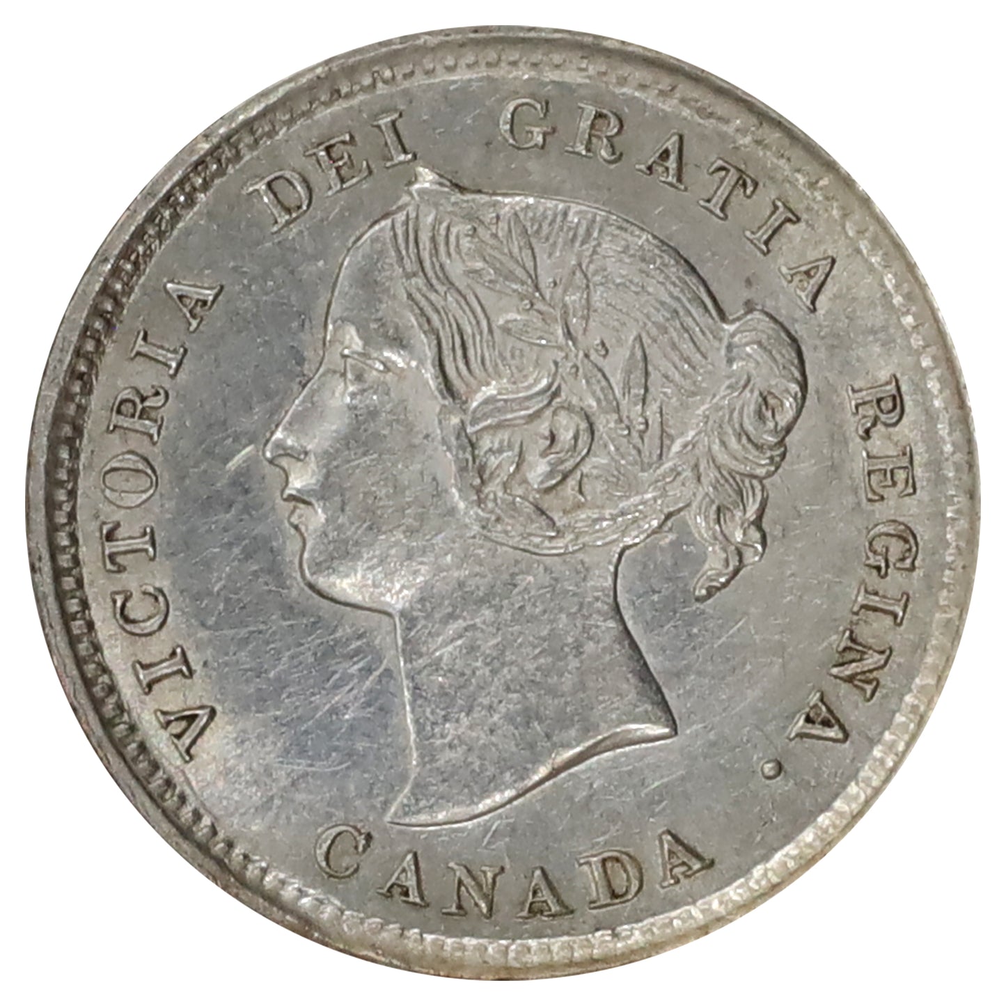 1892 Canada 5-cents AU-UNC (AU55) Scratched