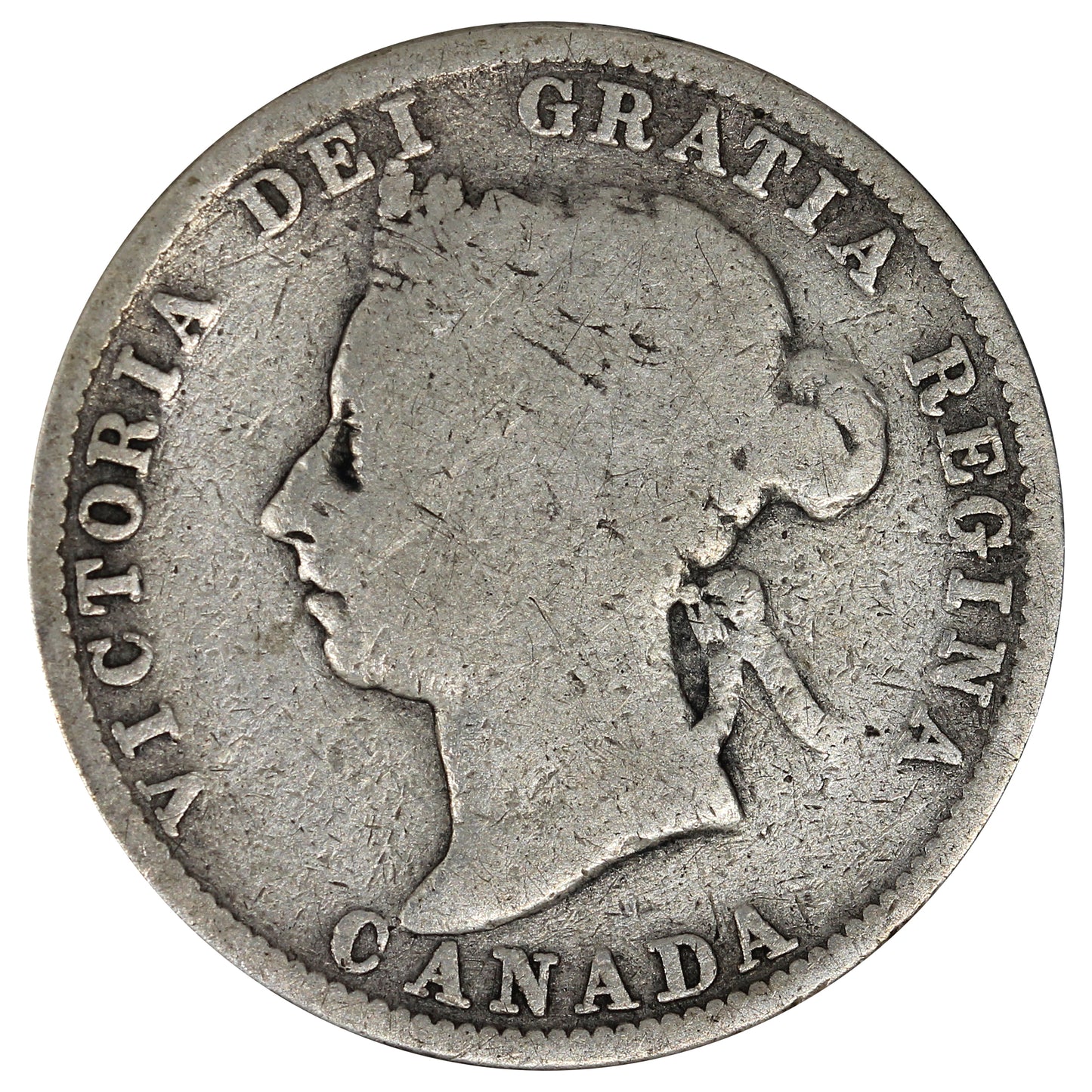 1901 Canada 25-cents Good (G4) Impaired