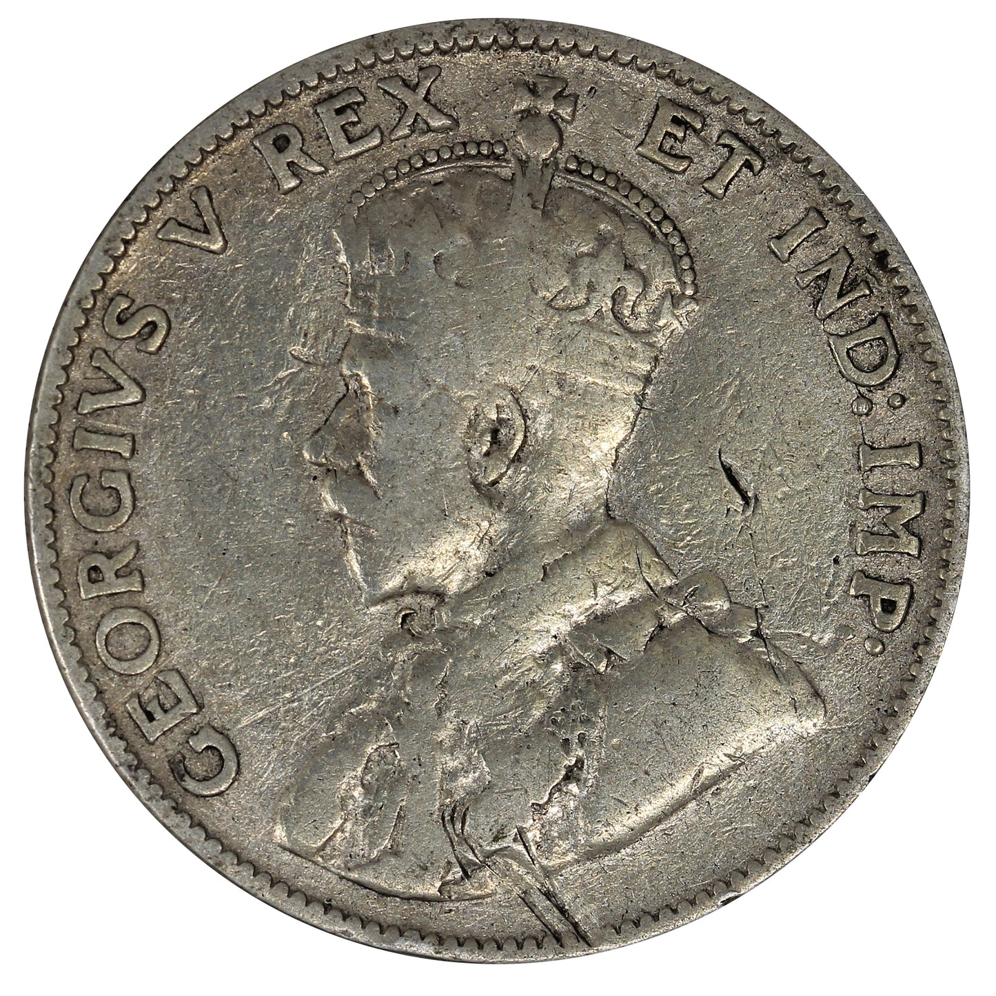 1911 Canada 25-cents VG-F (VG10) Impaired