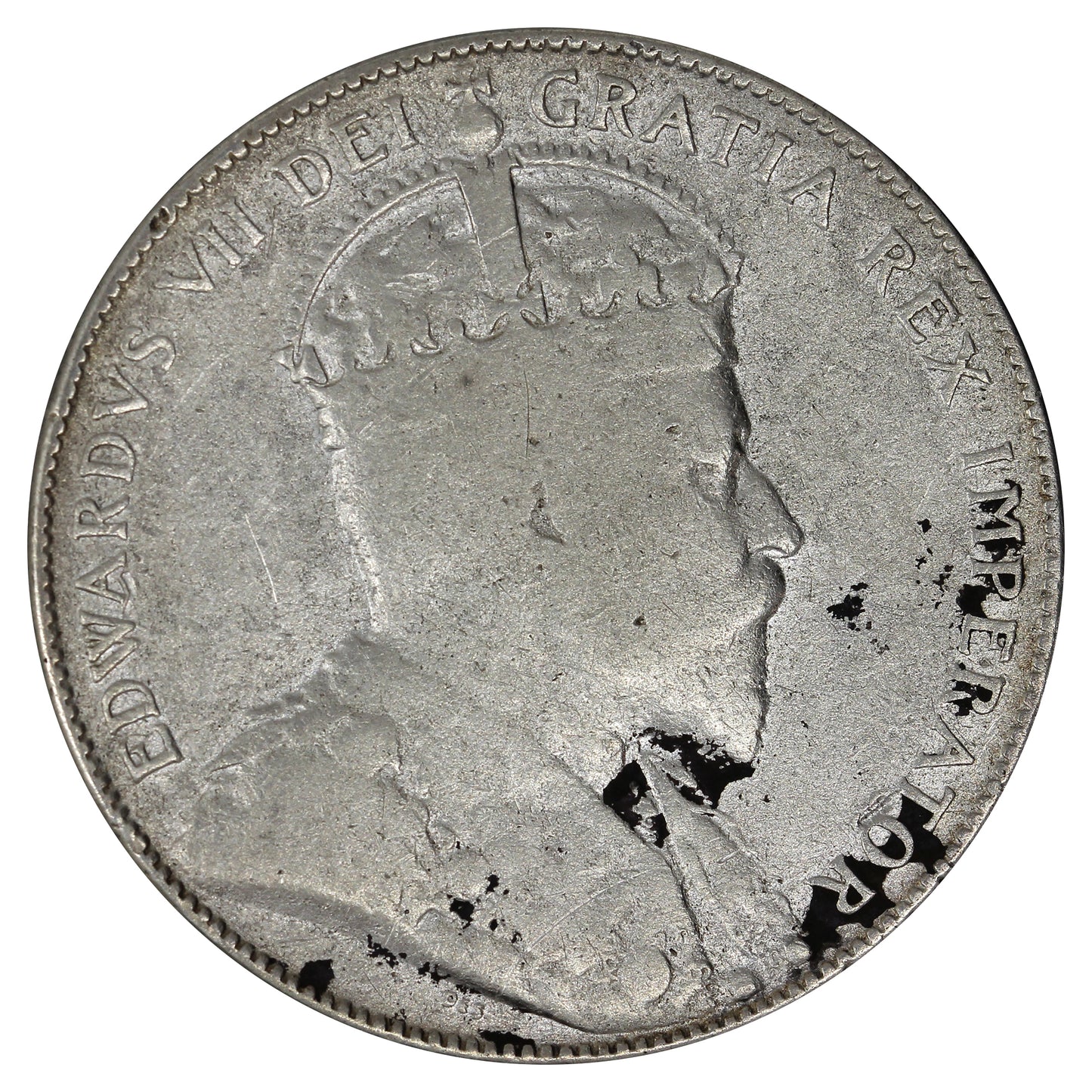 1905 Canada 50-cents Fine (F12) Impaired
