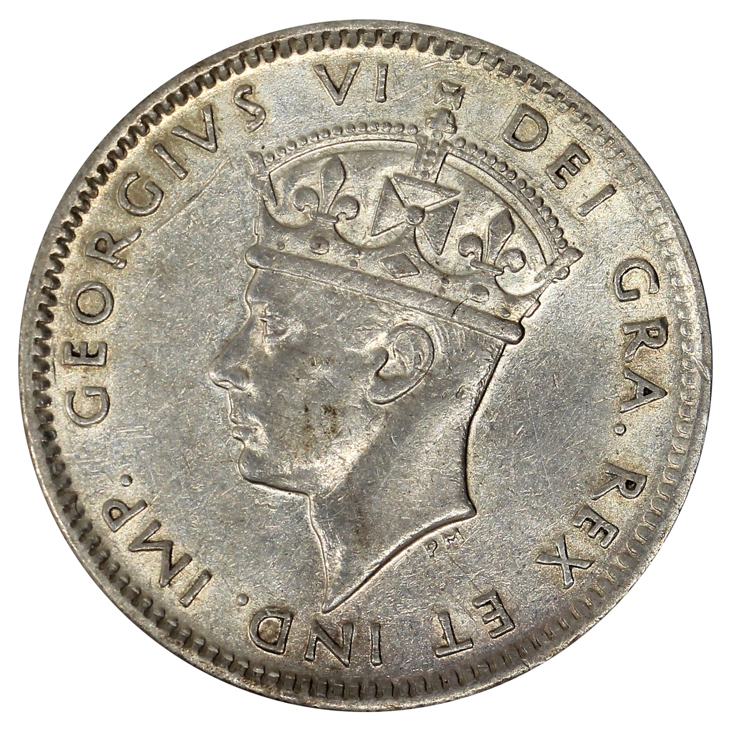 1940 Re-Engraved Date Newfoundland 10-cents Extra Fine (EF40) Scratched